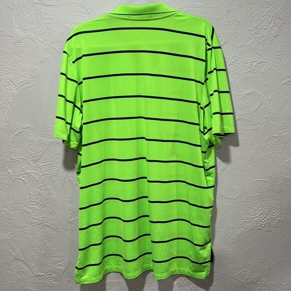 Ralph Lauren RLX Lime and Navy Stripe Seminole Golf Club Polo Shirt Size XL - Picture 6 of 6